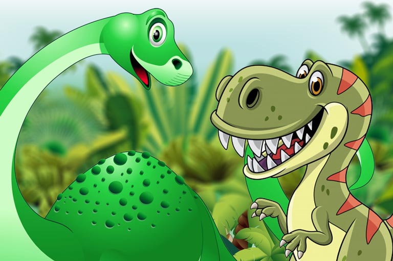 Сказка про динозавров Диппи и Рекса