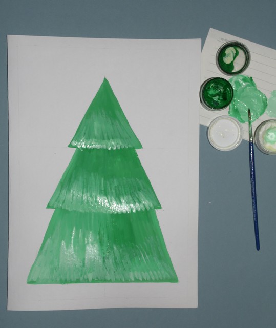 Как сделать новогоднюю открытку из пуговиц и бисера?